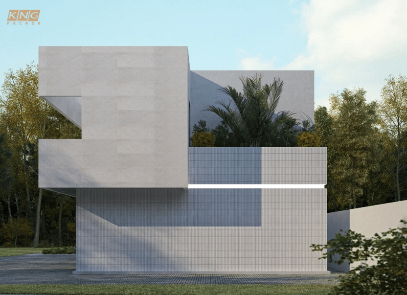 thiết kế mặt tiền villa 