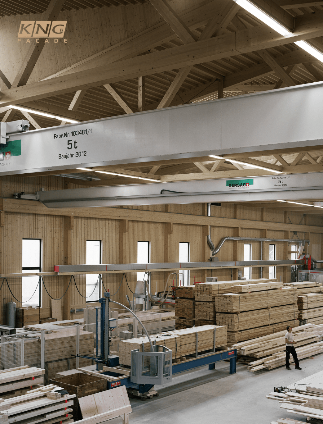 sử dụng gỗ glulam 
