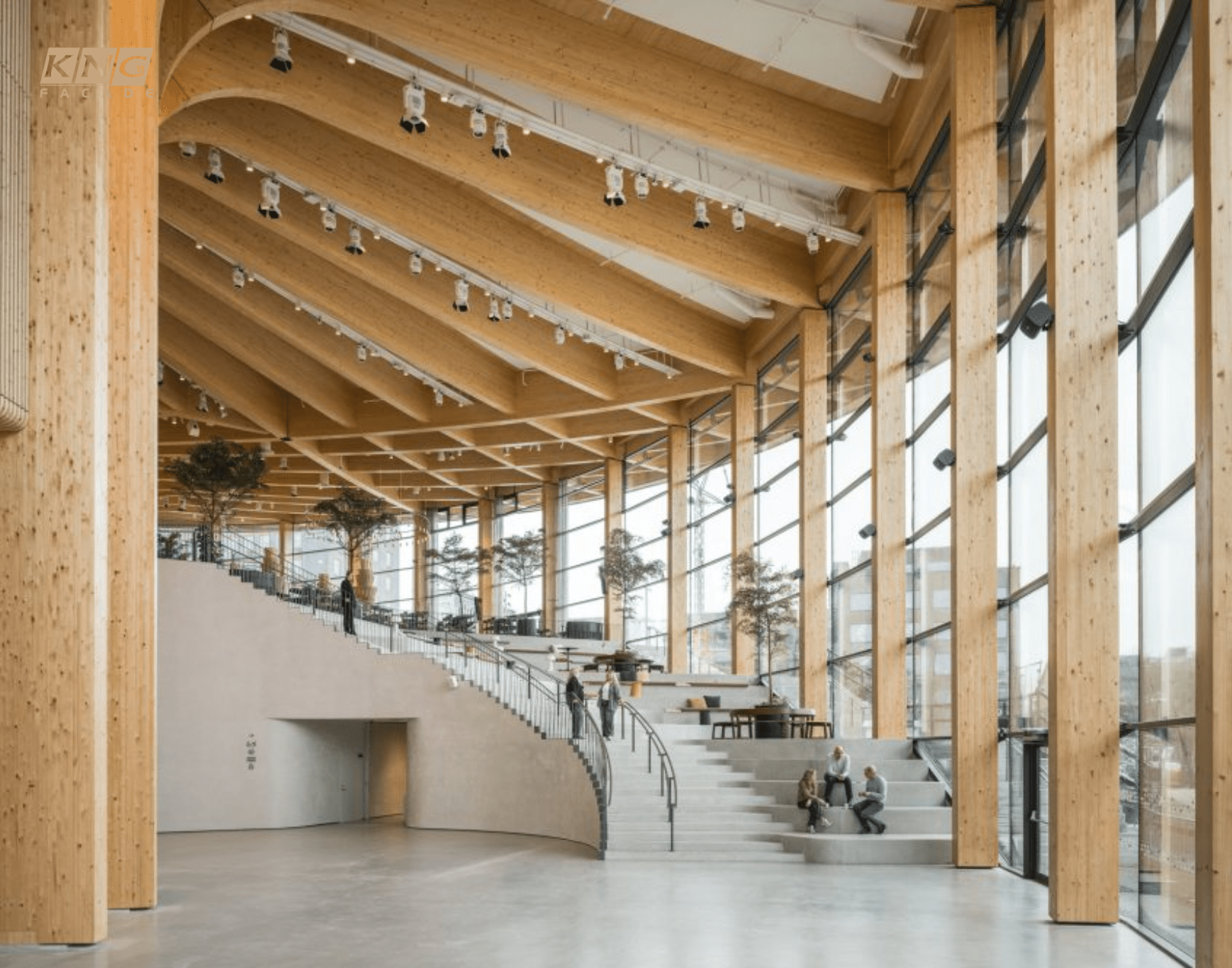 sử dụng gỗ glulam 