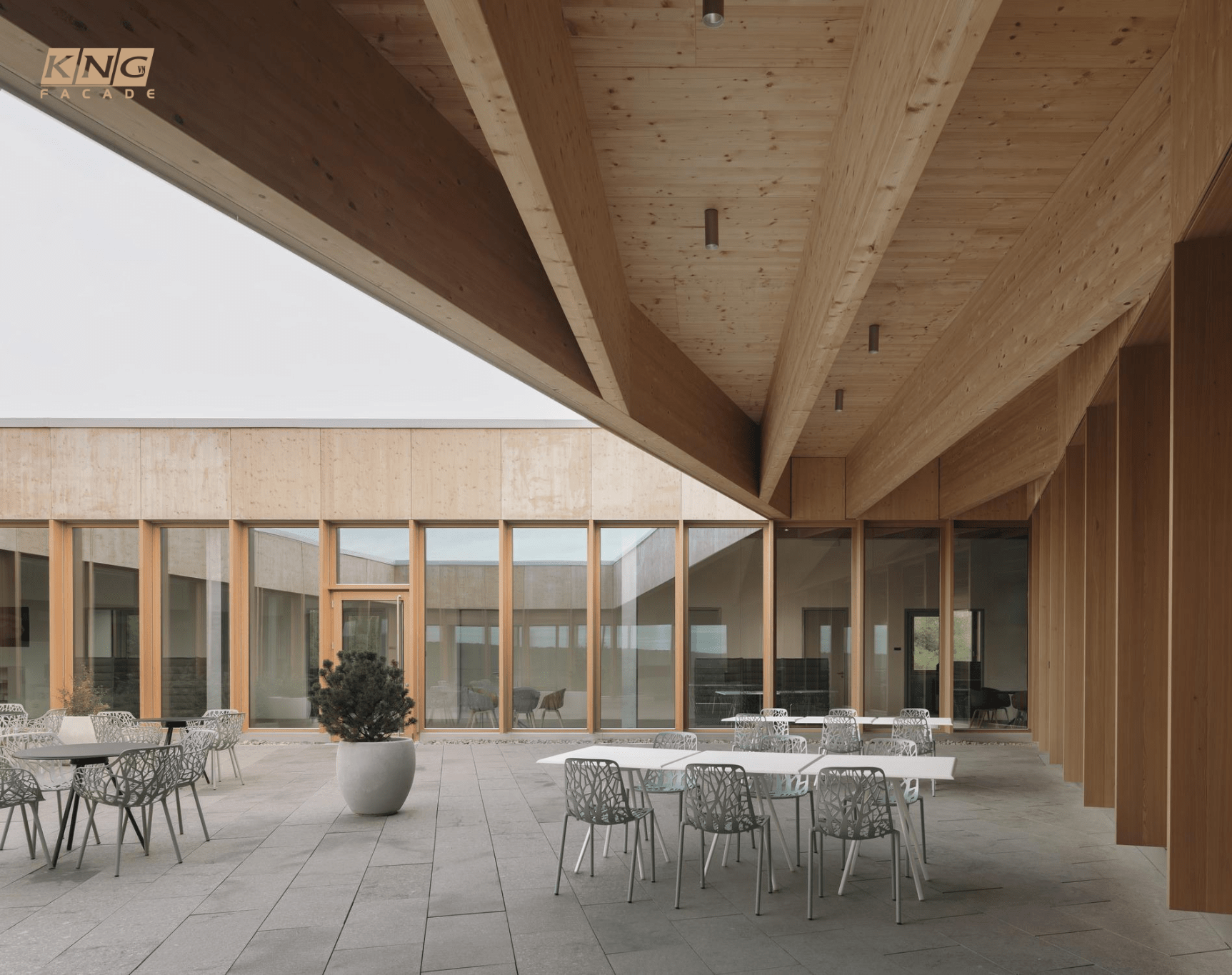 sử dụng gỗ glulam 