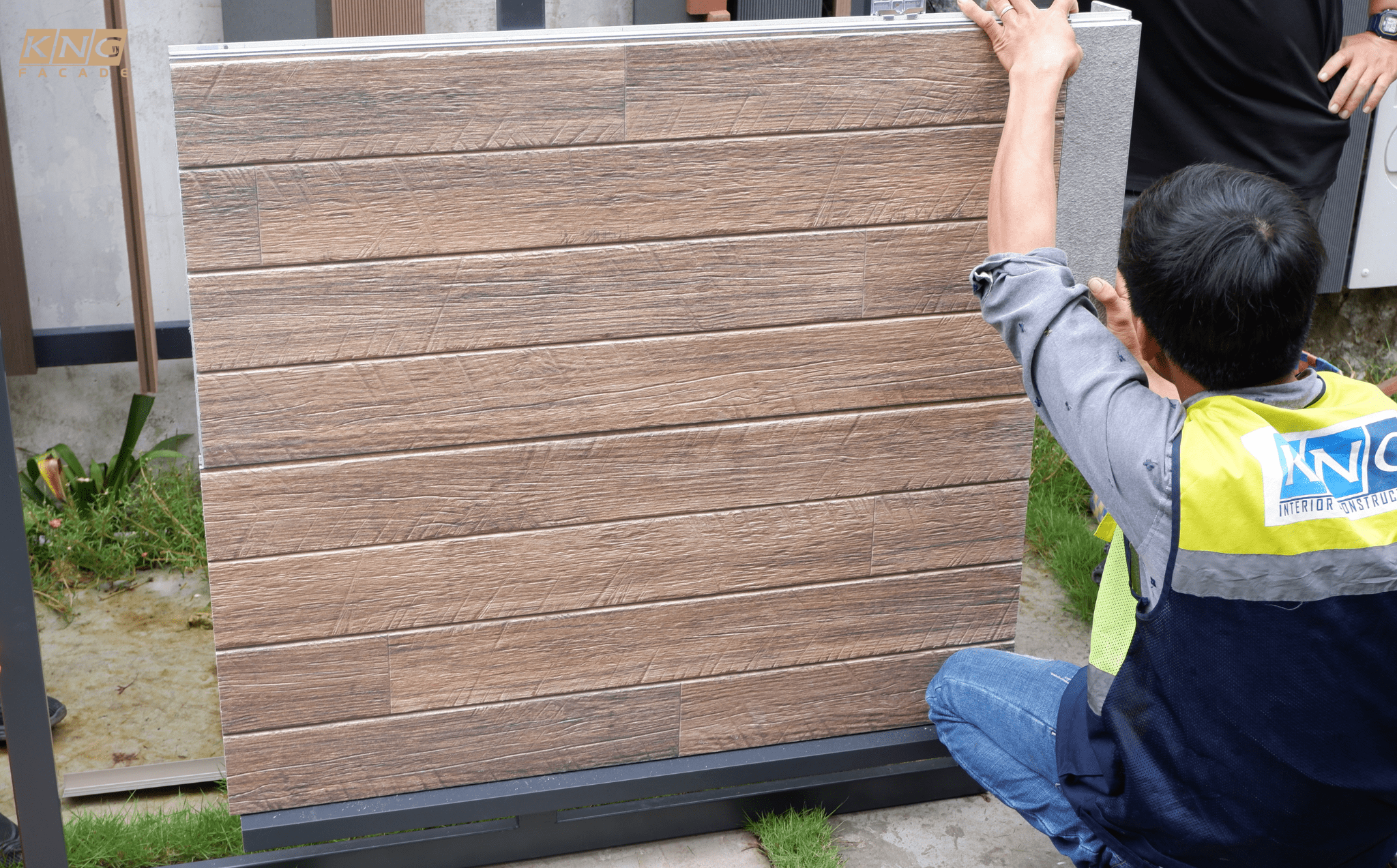 tấm xi măng sợi vân gỗ